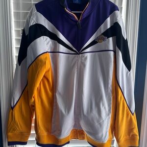 Lakers NBA Purple and Gold Varsity Bomber Jacket